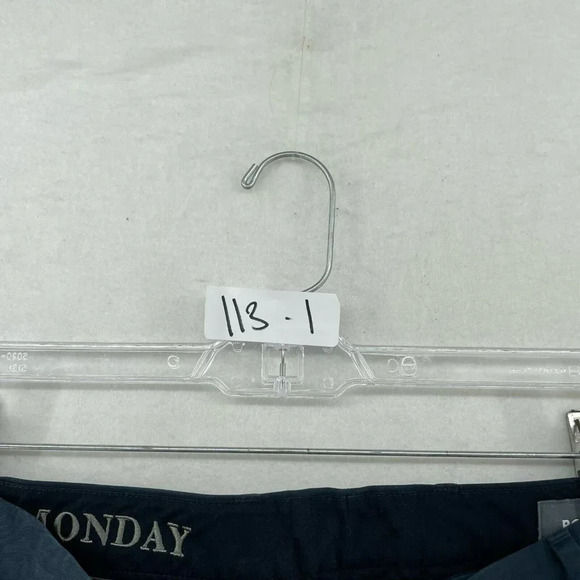 Bonobos Pants Men's Sz 33x34 Blue Straight Leg Slim Fit Mid-Rise Flat Front - Picture 11 of 11